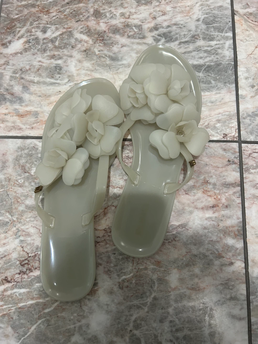 Size 8-8.5 Beach Waterproof Flower Jelly Sandals - photo 3