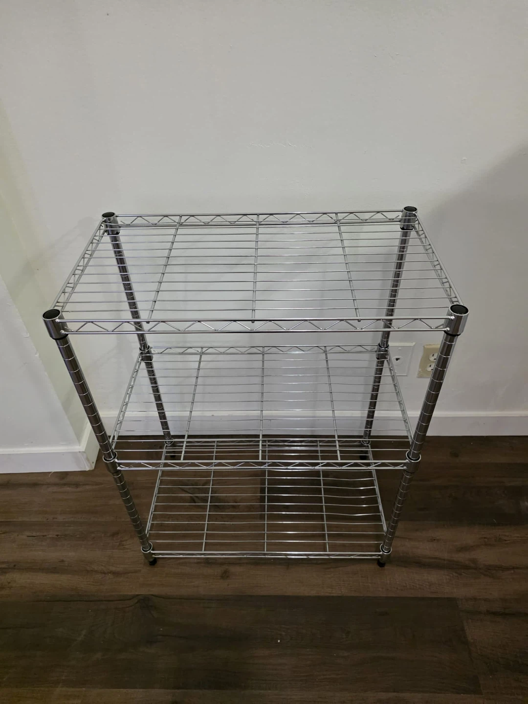 3-Tier Chrome Wire Storage Shelf - photo 4