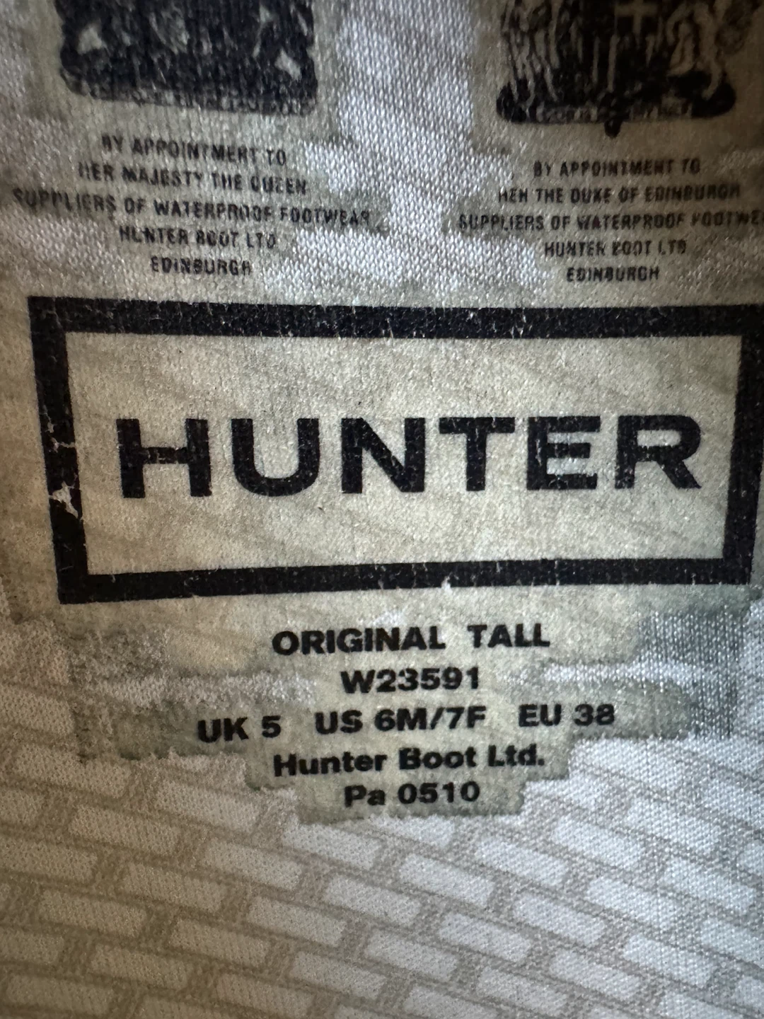 HUNTER Dark Gray Rubber Boots Size 7 Female - photo 4