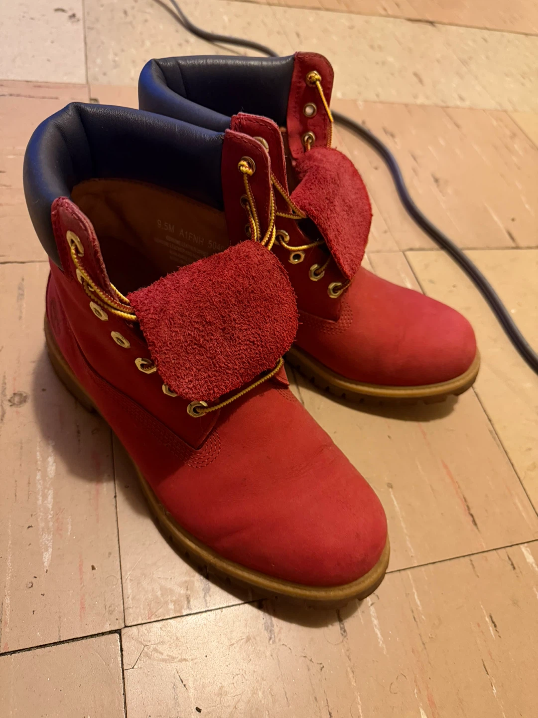 Timberland Red Boots Limited Edition Sz 9.5