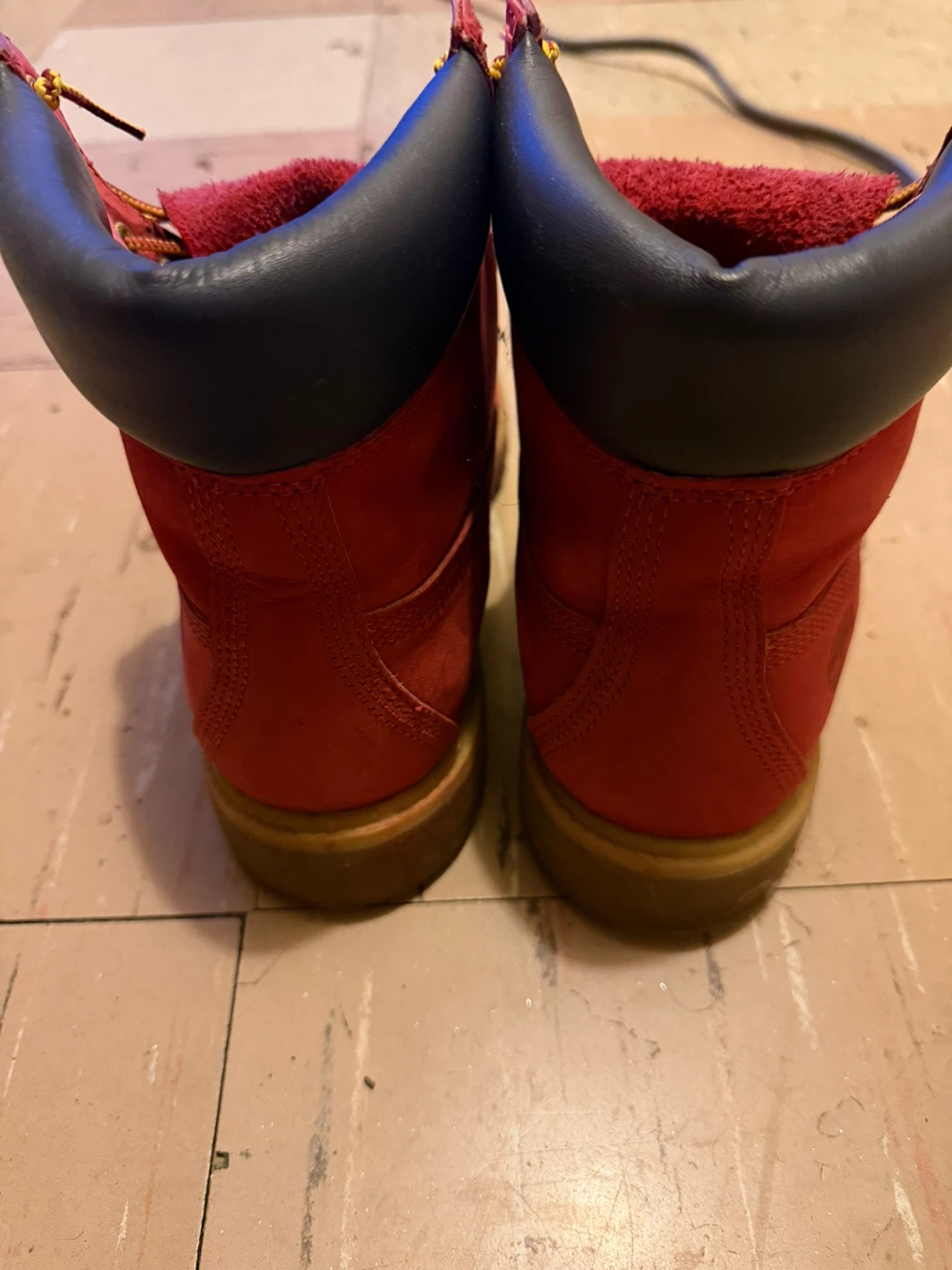 Timberland Red Boots Limited Edition Sz 9.5 - photo 2