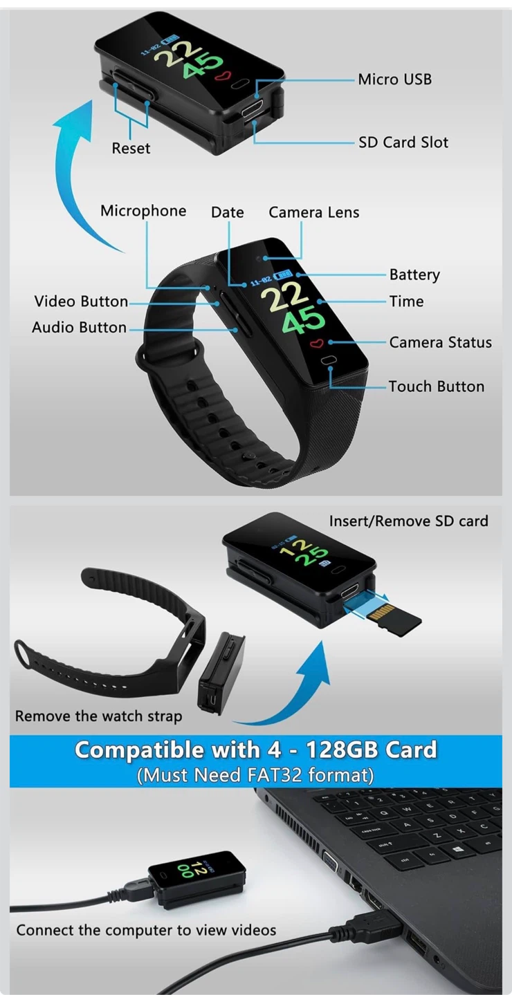 Wearable Security Camera Watch - photo 2