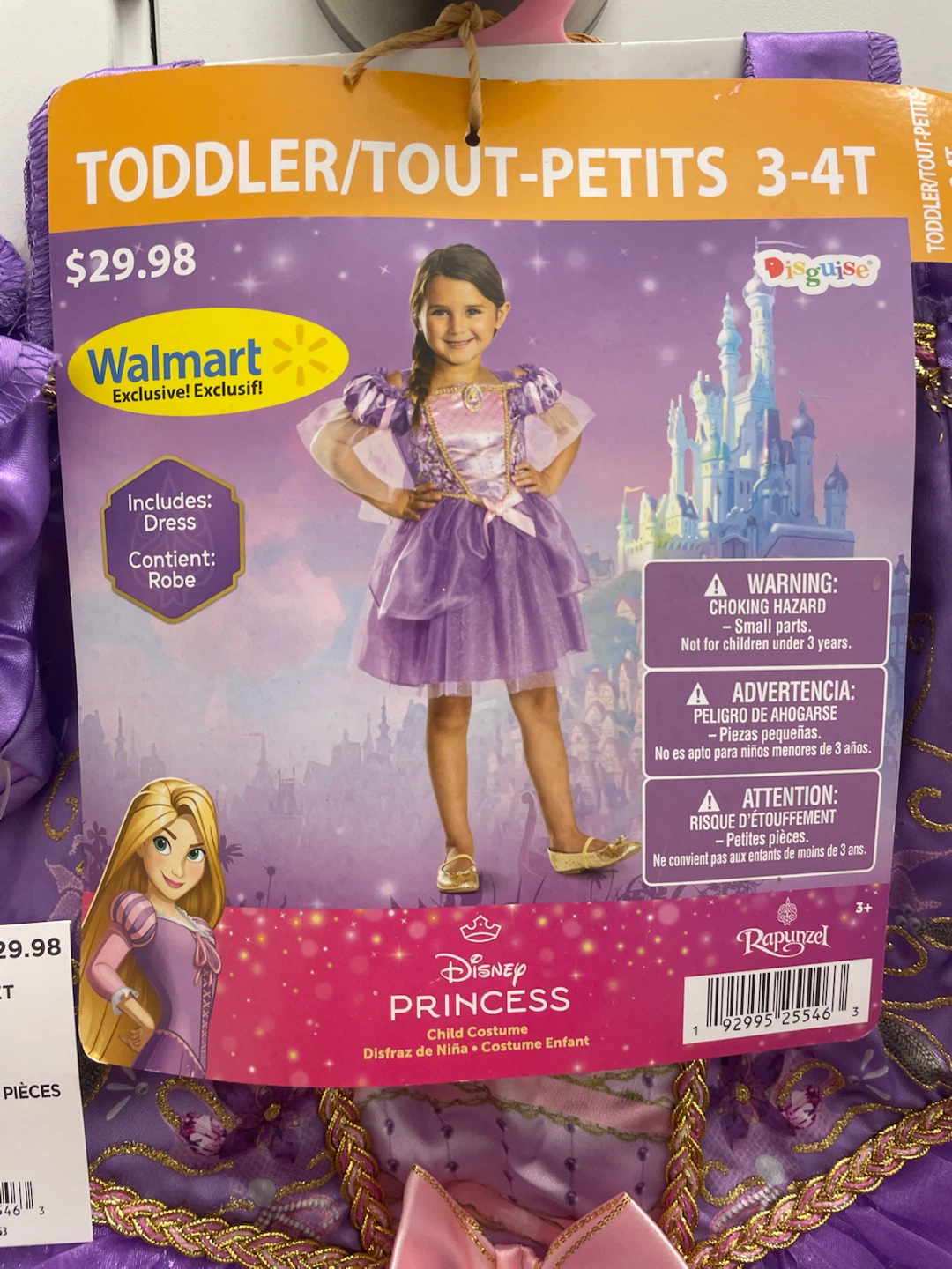 Halloween Disney Princess Rapunzel Toddler Costume - photo 3