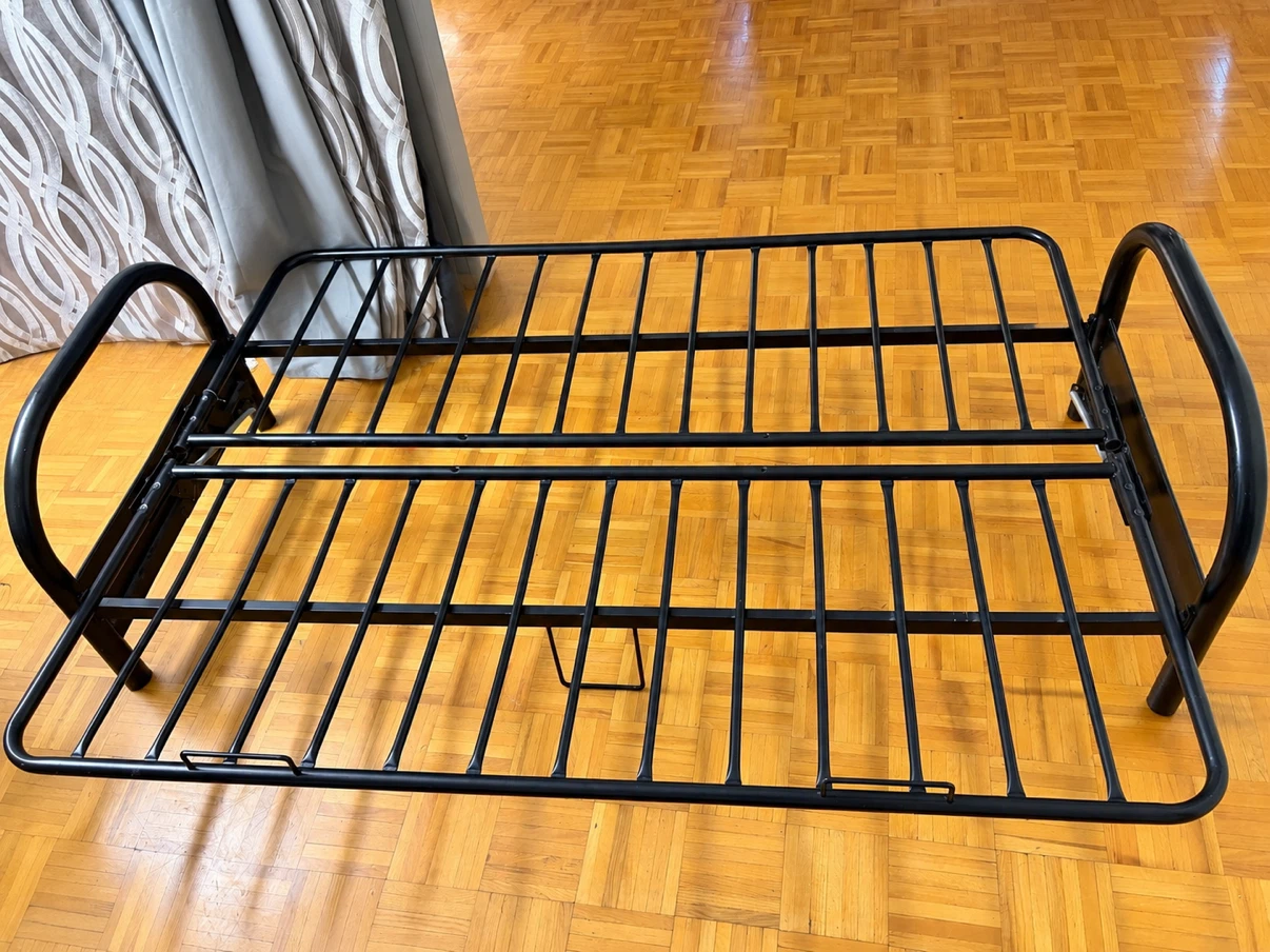 Black Metal Futon Frame - photo 2