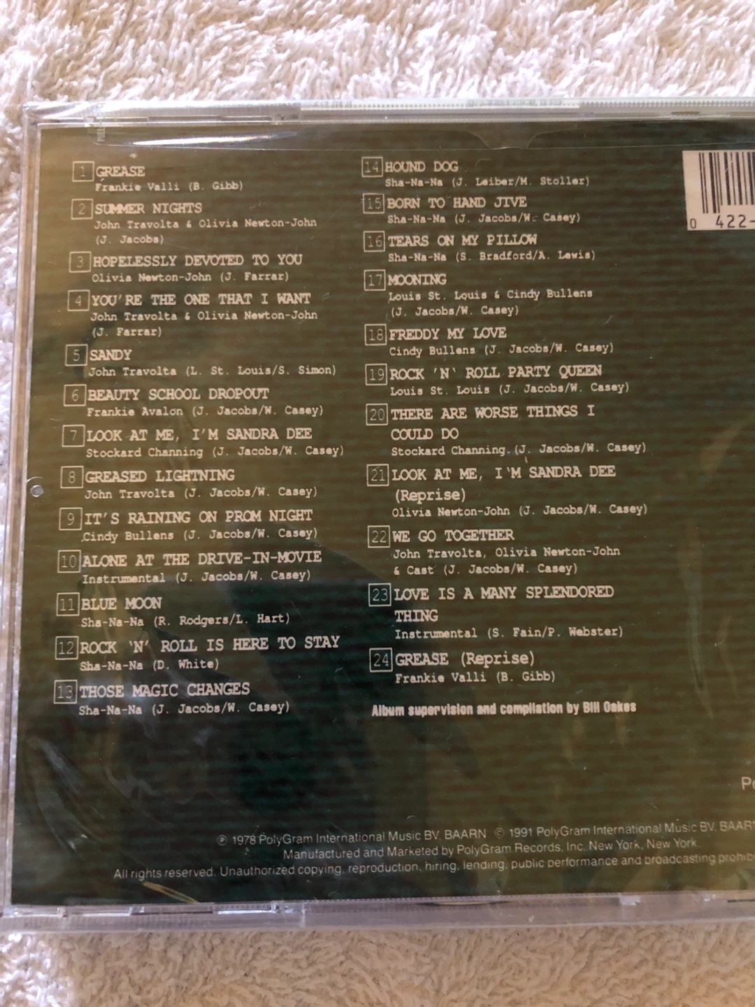 Grease Original Motion Picture Soundtrack CD - photo 2