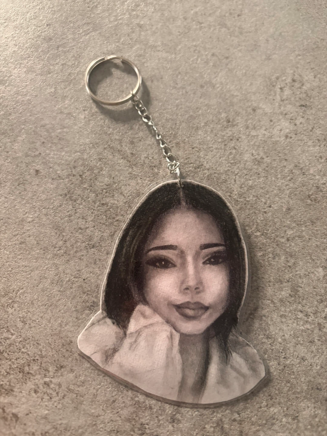 Custom Portrait Keychain