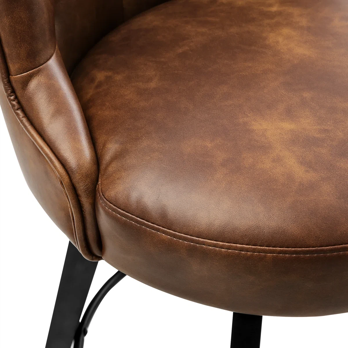 Set of 2 Tufted Swivel Bar Stools - photo 4