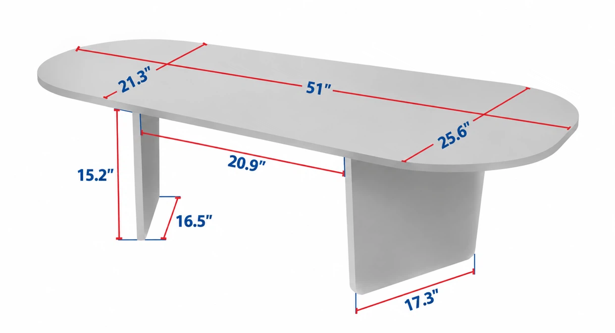 Oval Coffee Table solid wood - photo 4
