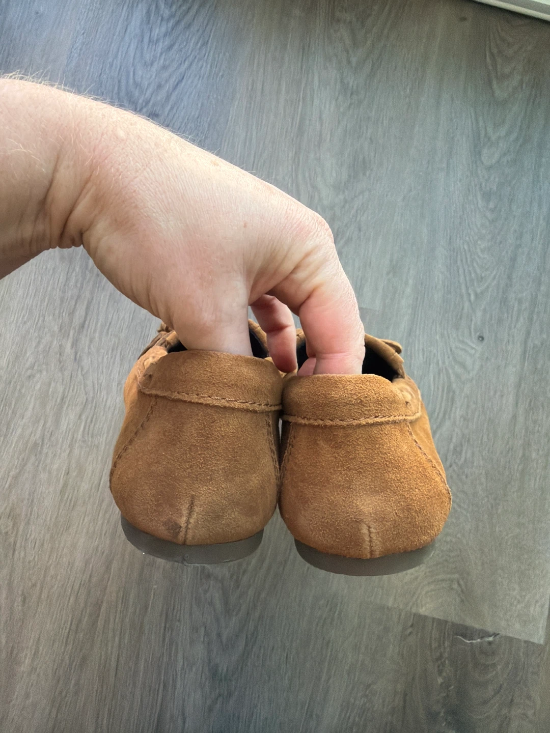Zara Split Suede Fringe Loafers Tan Size 37 - photo 3