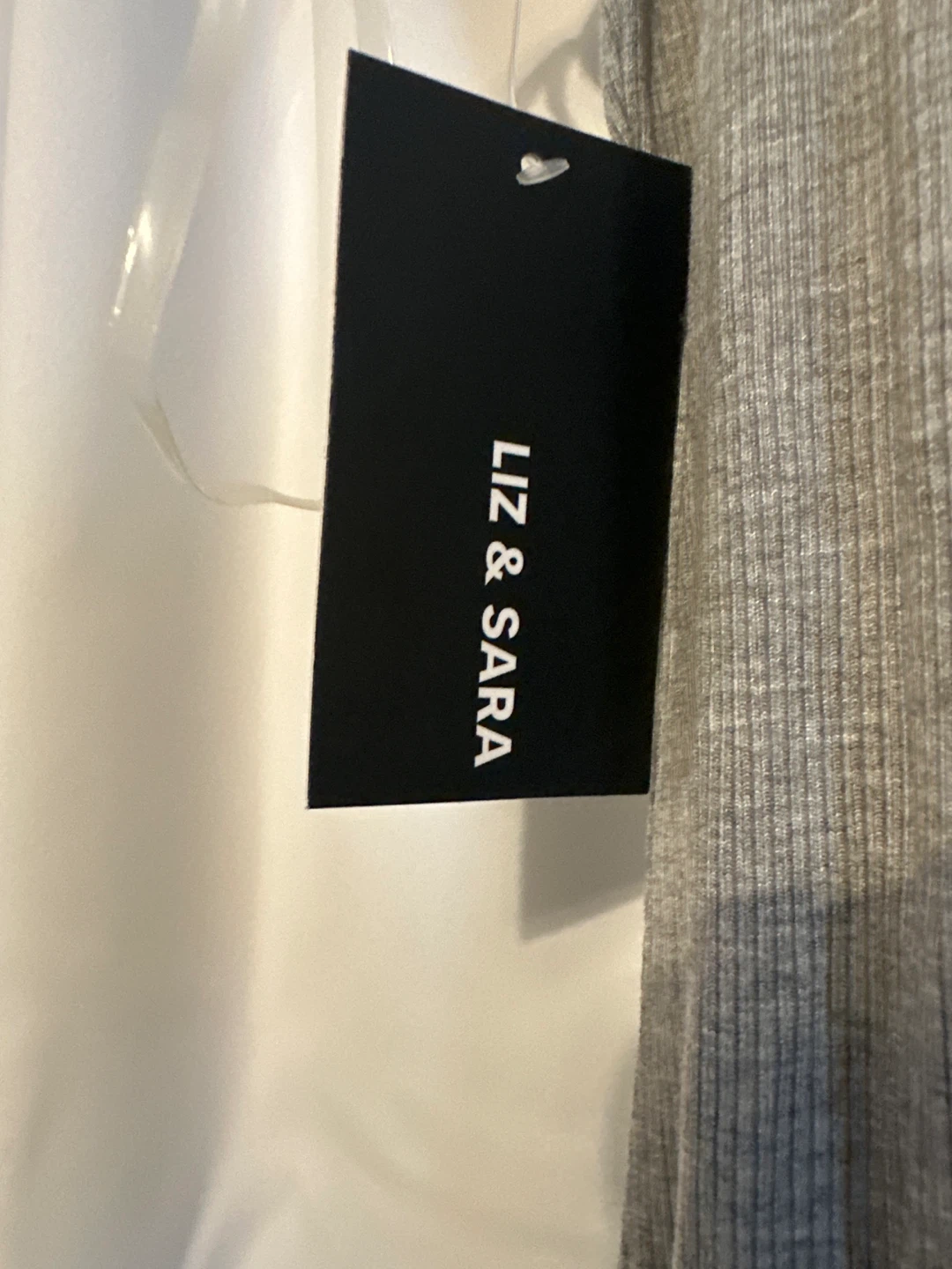 Liz & Sara Grey Ribbed Midi Dress - photo 4