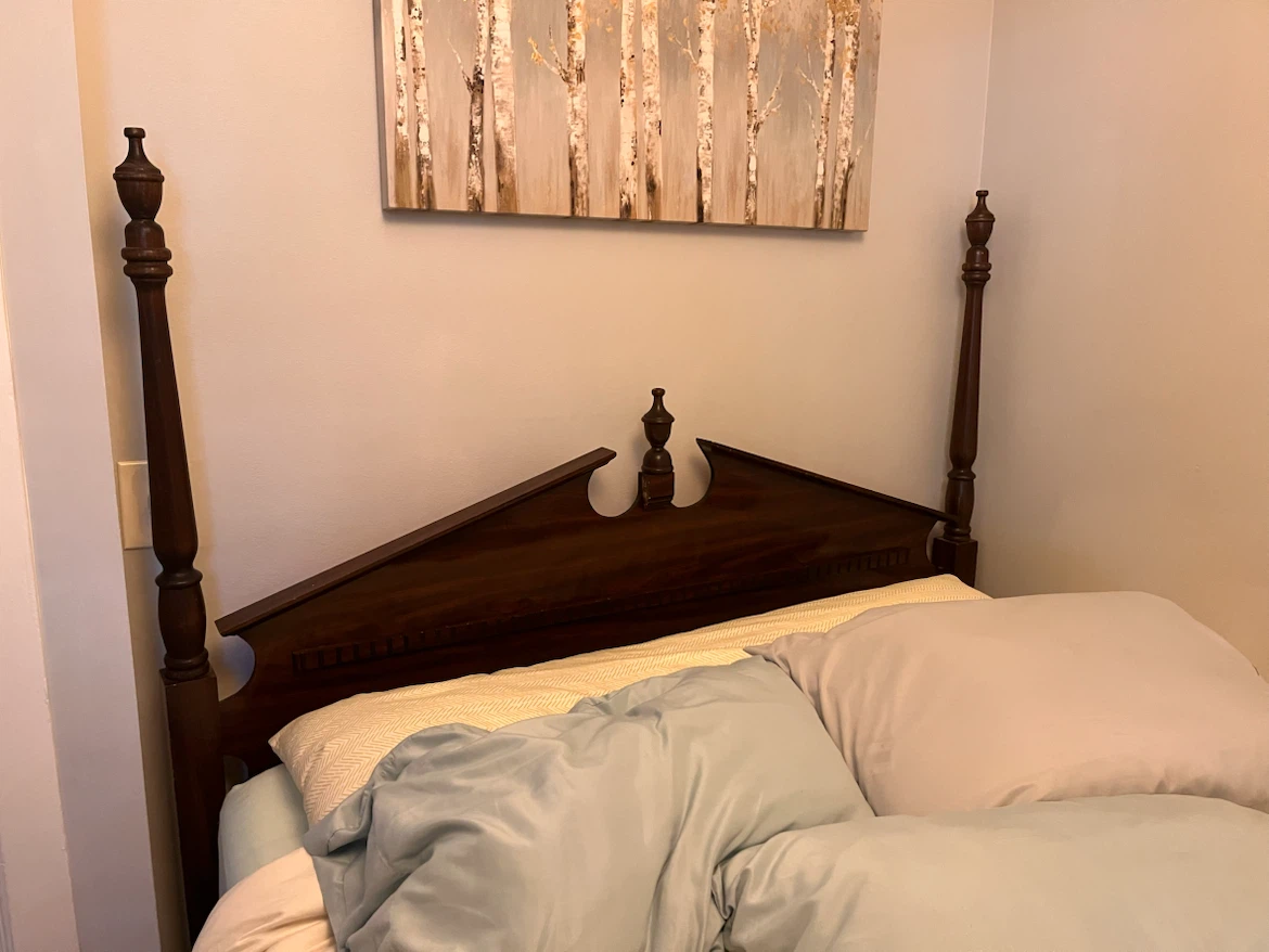 Classic Wood Four-Poster Bed Frame