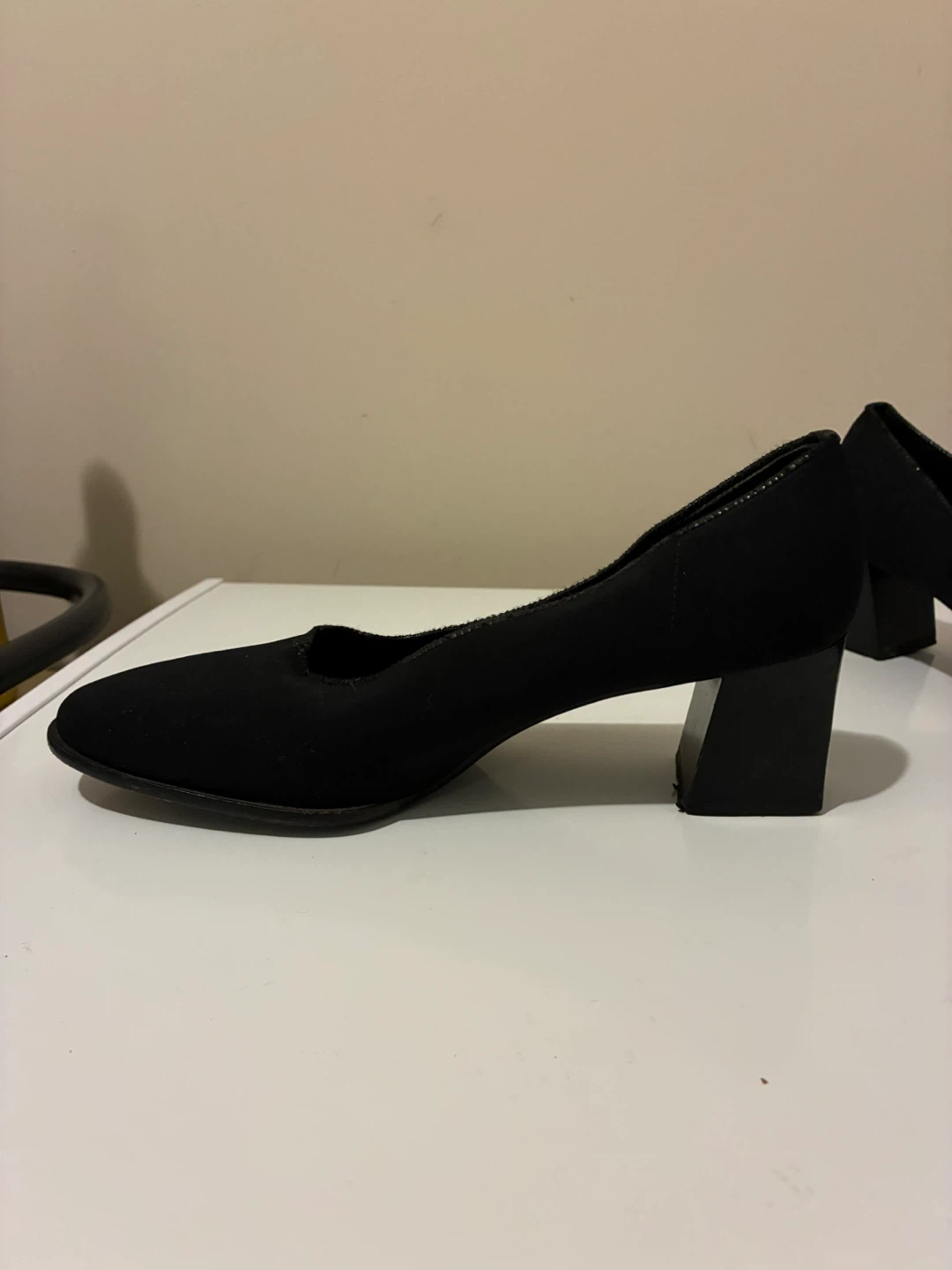 Evan-Picone Black Block Heel Pumps Size 7.5 - photo 4