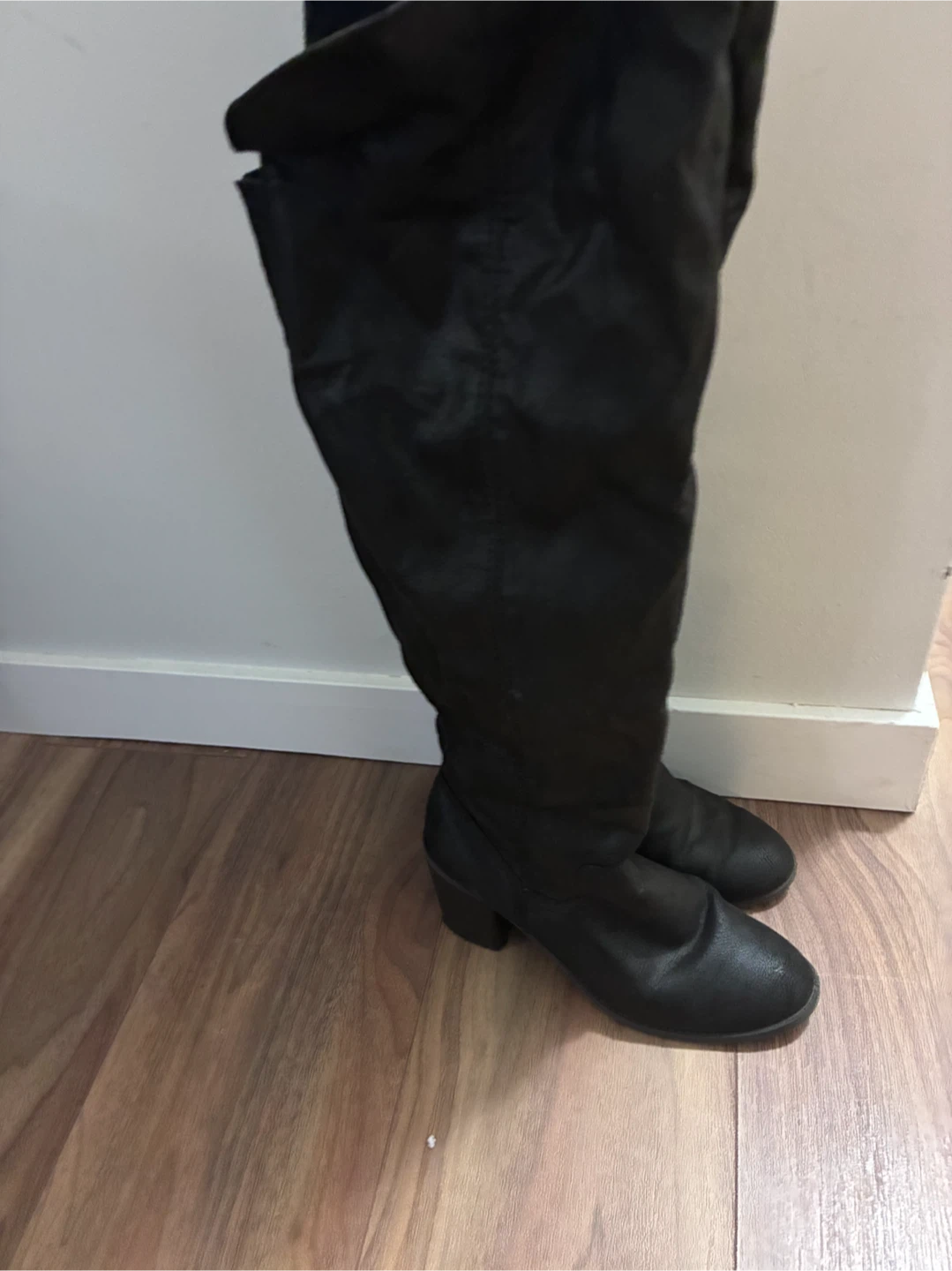 Black Over-the-Knee Boots - photo 3