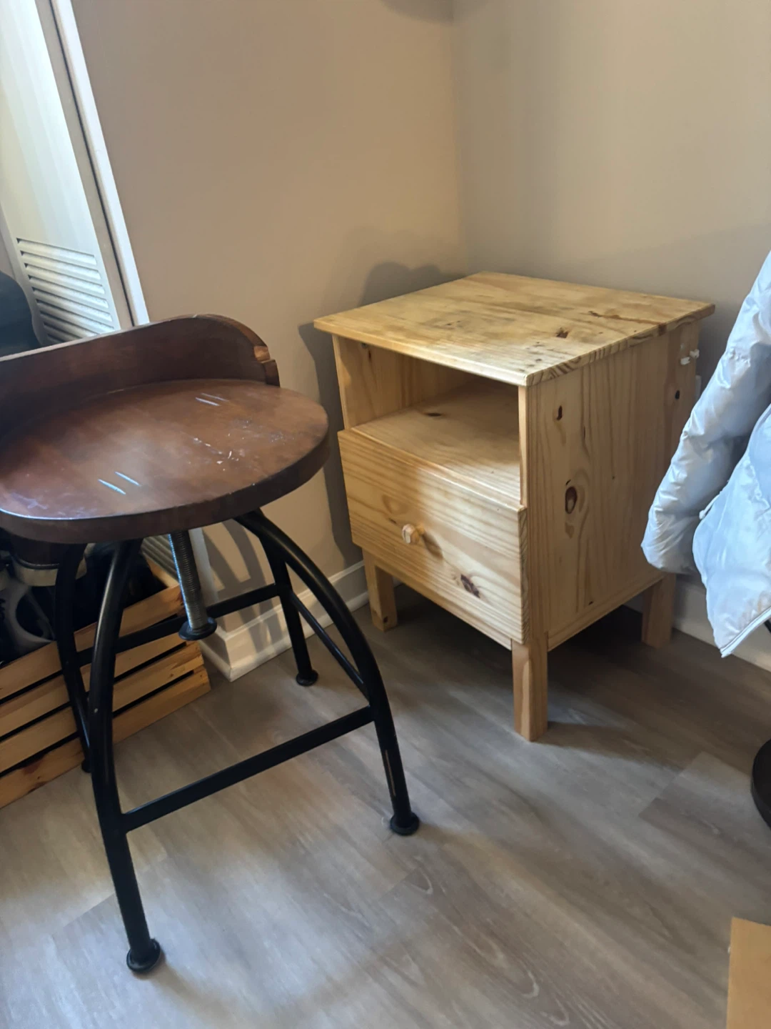Bed side table - real wood