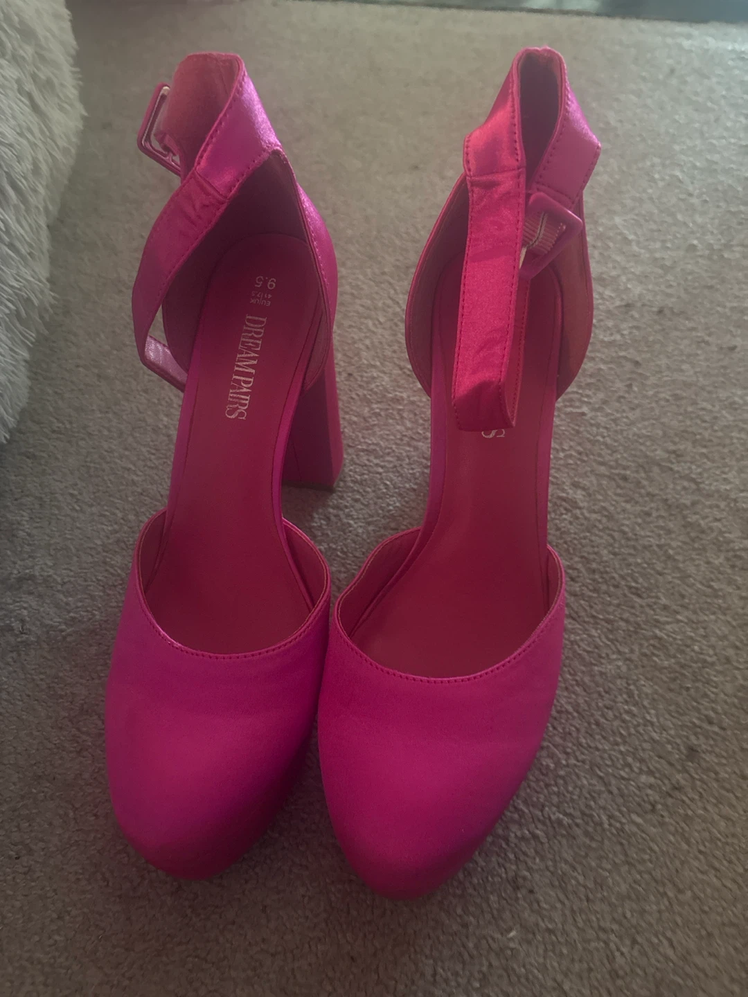 Dream Pairs Hot Pink Platform Heels Size 9.5 - photo 2