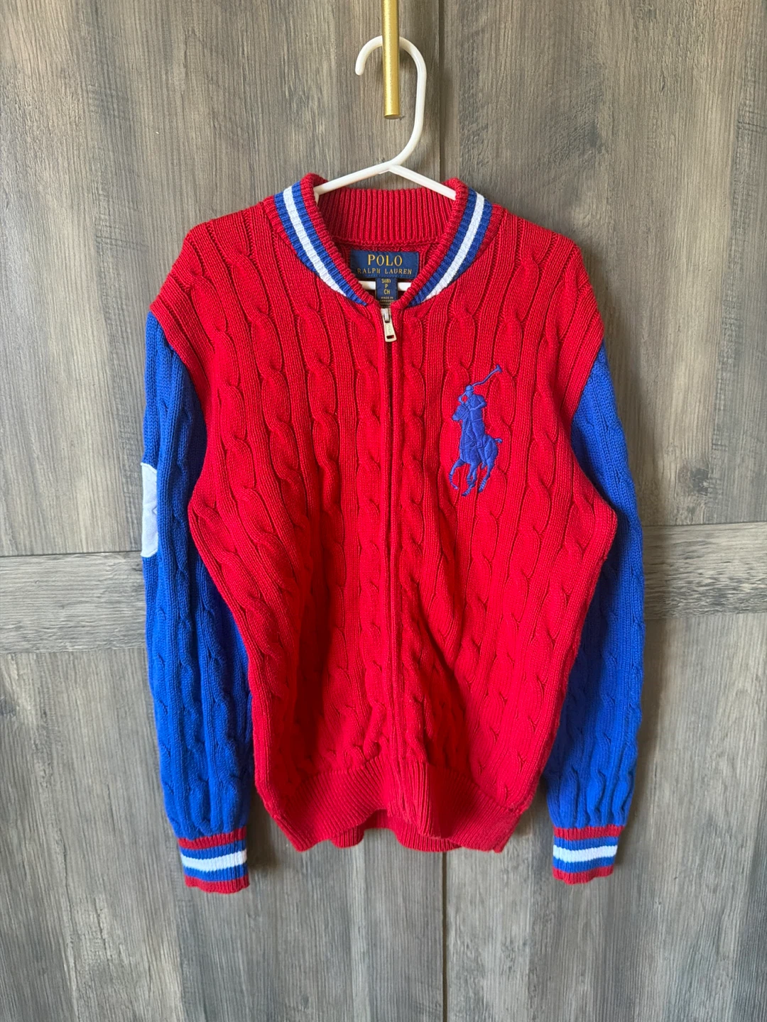 Polo Ralph Lauren Zip-Up Sweater Size 7