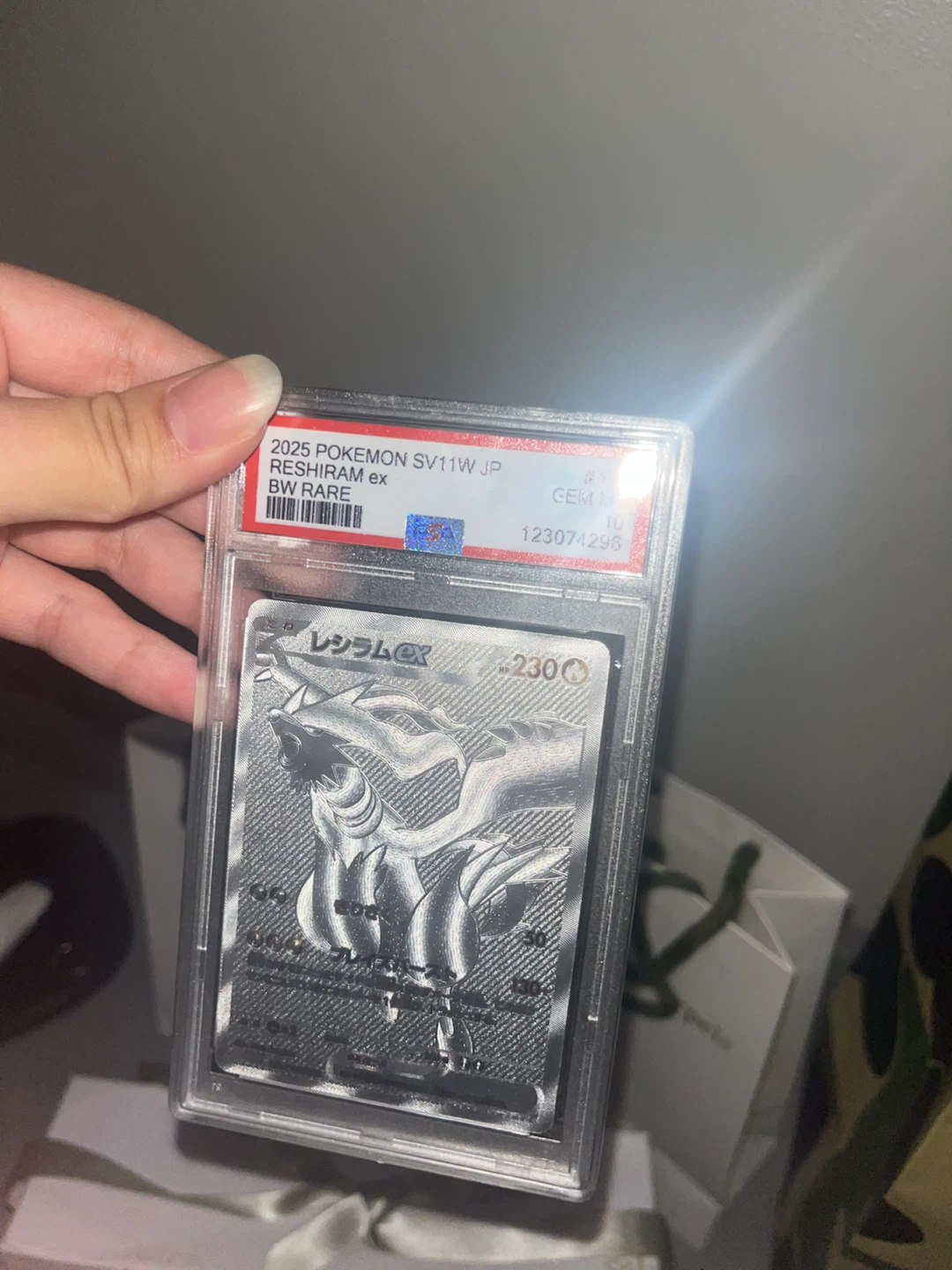 PSA 10 Japanese Reshiram ex Pokemon Card