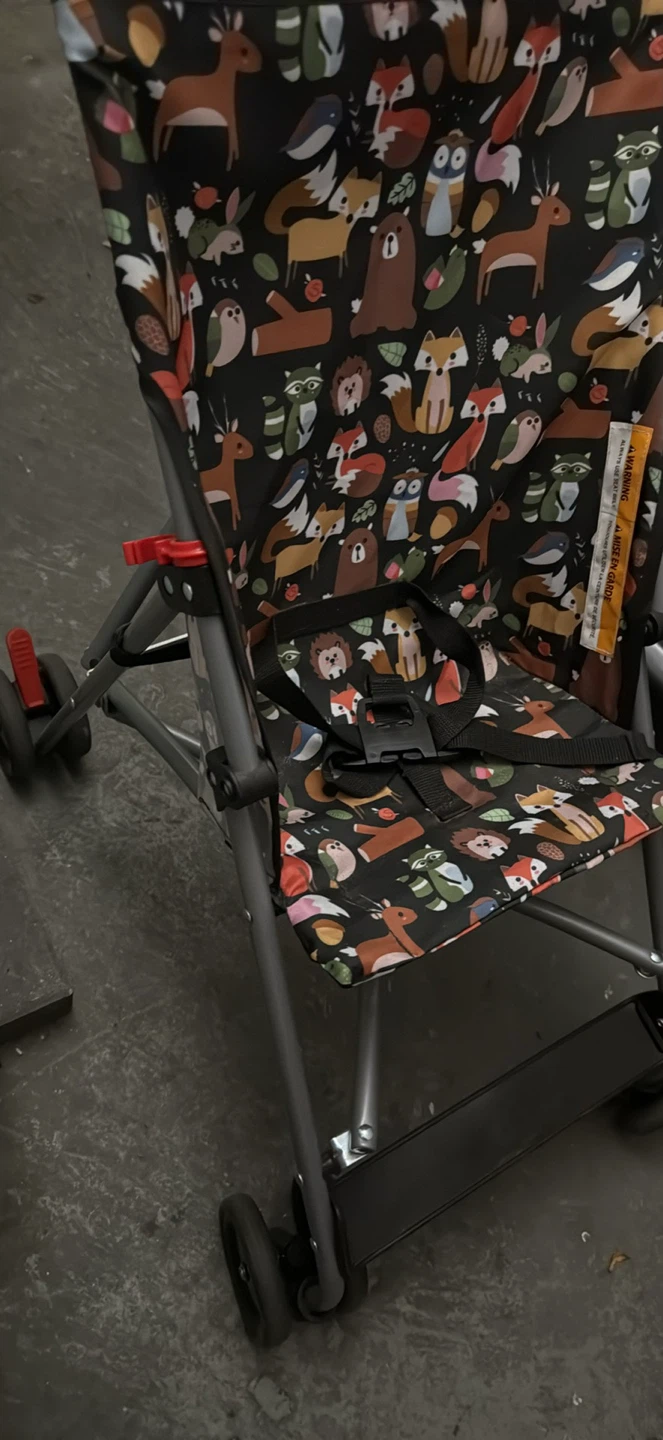 Toddler Umbrella Stroller with Woodland Animal Pattern - photo 2