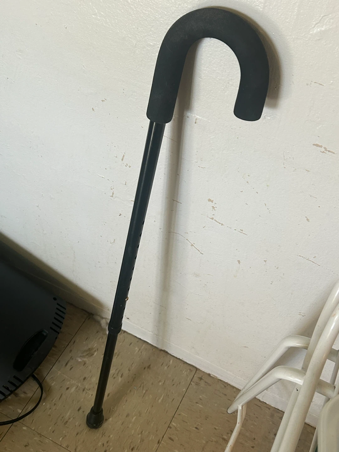 Adjustable Black Walking Cane