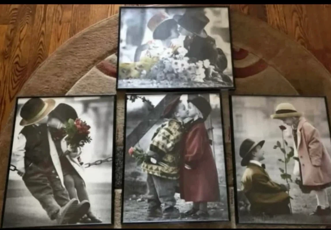 Set of 4 Vintage Children Art Prints - photo 5