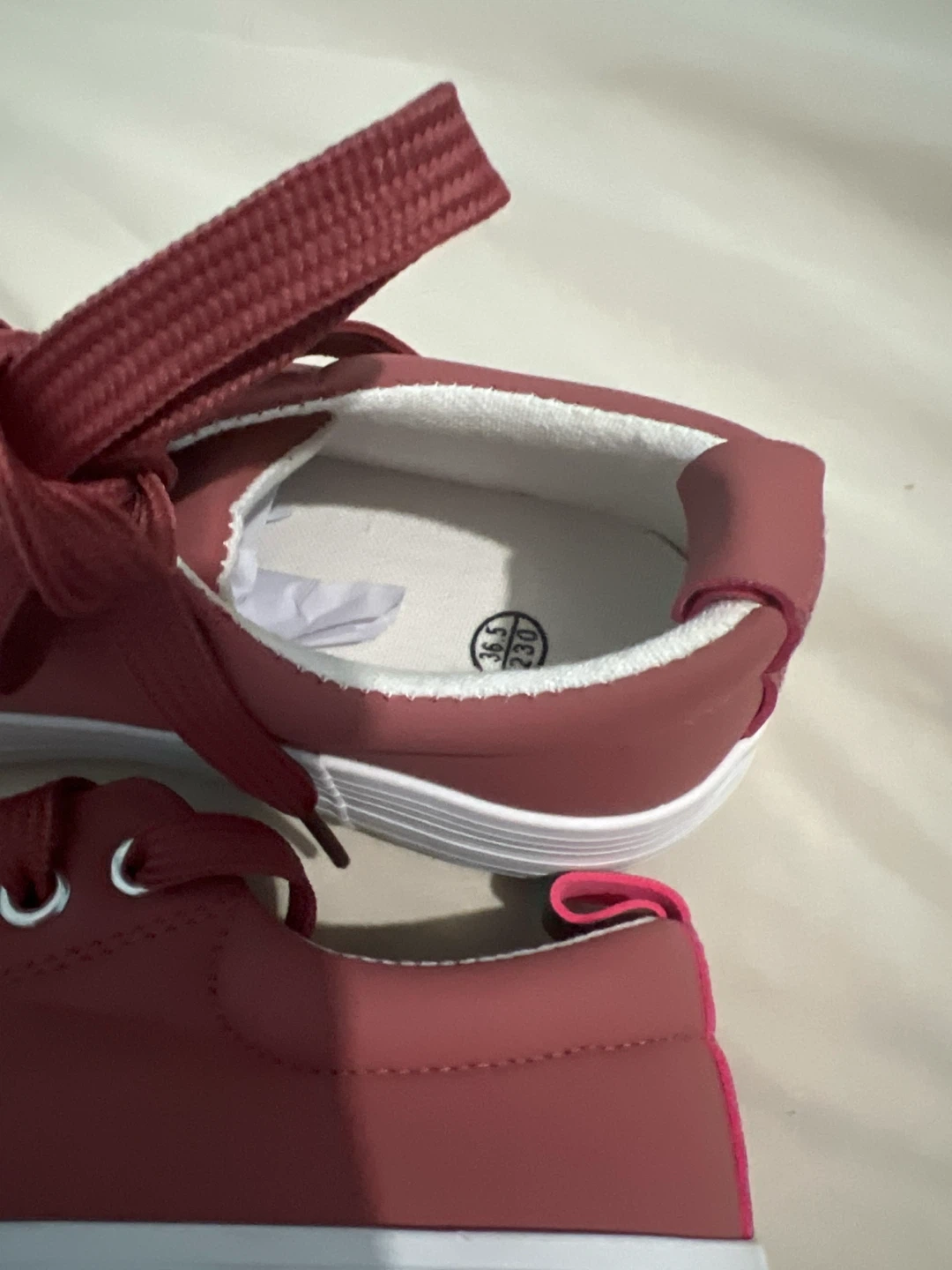 New dusty rose canvas sneakers - photo 3