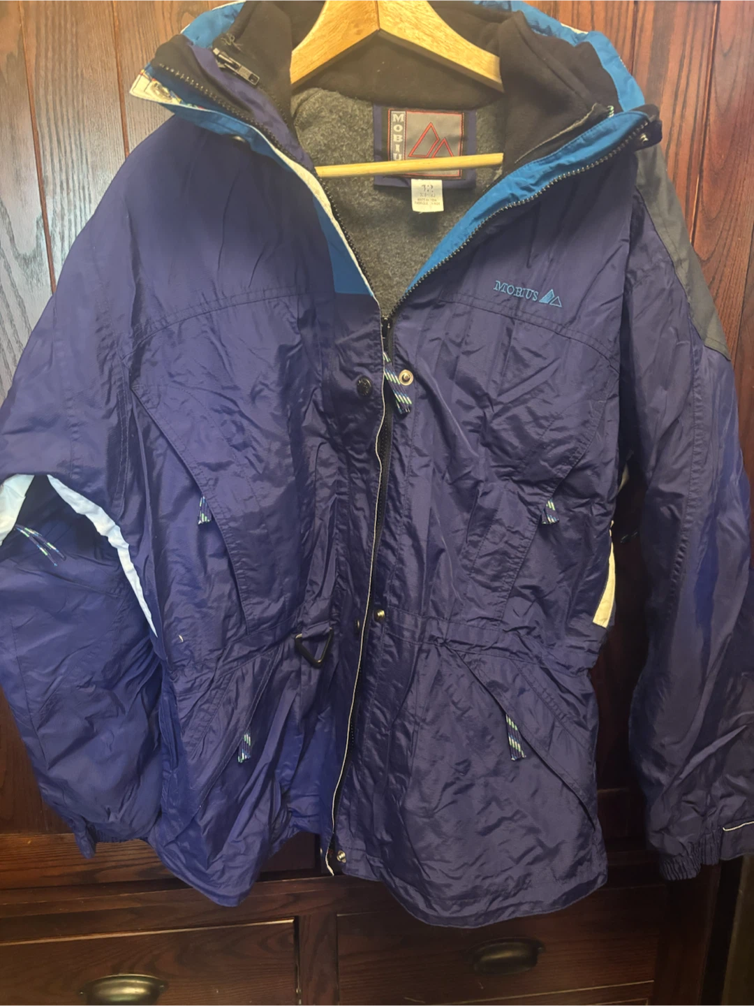 Size 12 Mobius Women’s Blue Winter Jacket