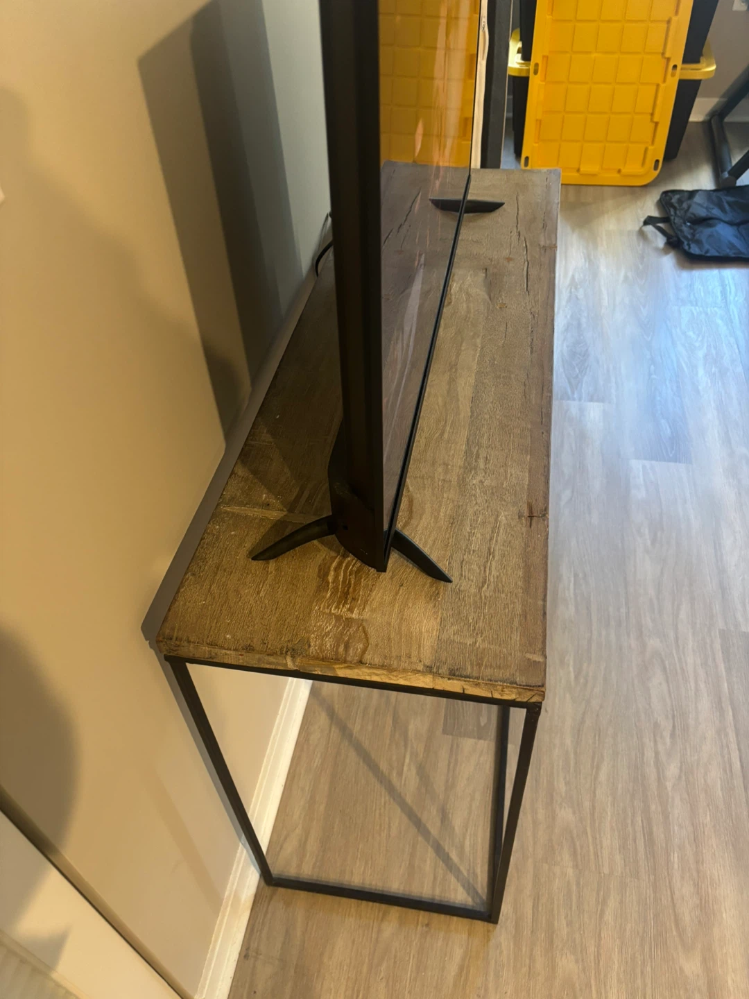 Rustic Industrial Console Table - photo 3