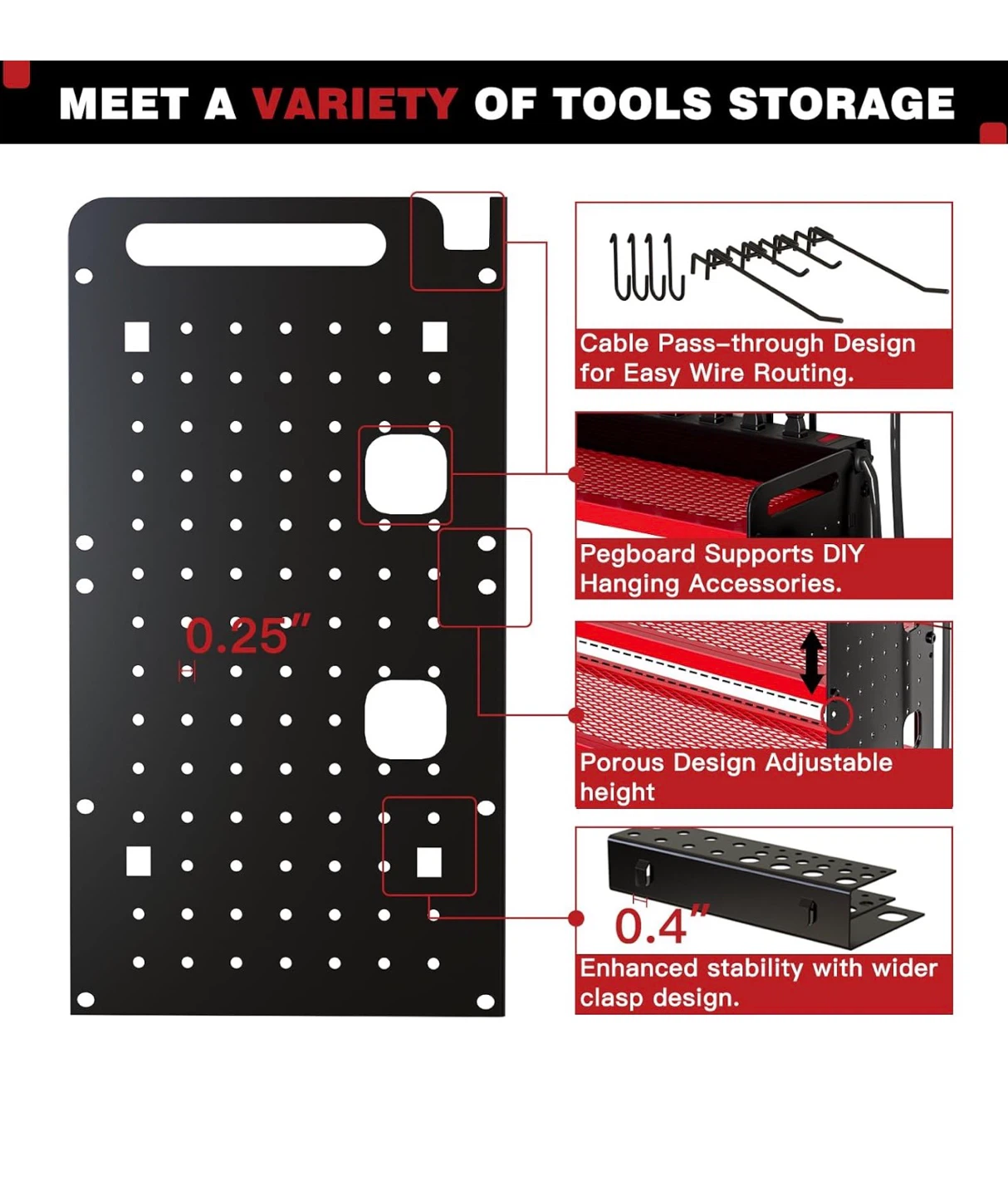Wall-Mounted Power Tool Organizer Rack - photo 4