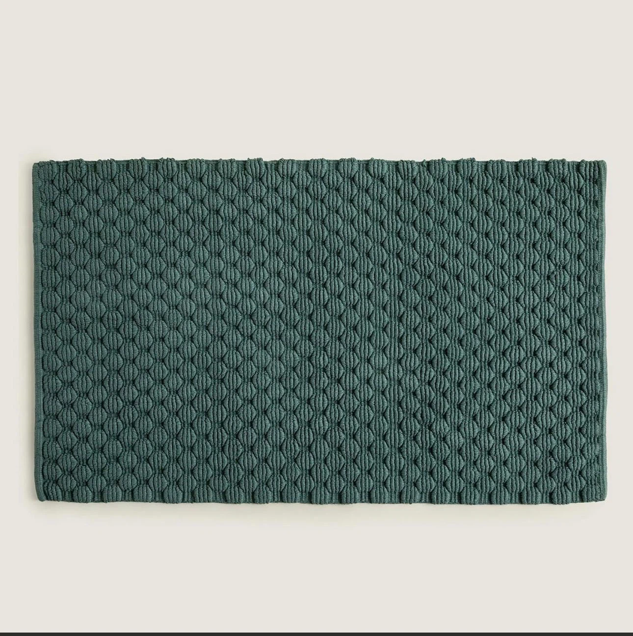 Textured Cotton Bath Mat