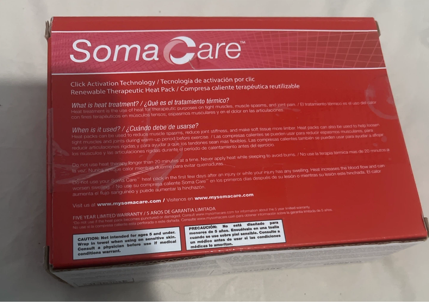 Soma Care 6-Piece Renewable Therapeutic Heat Pack Set - photo 2