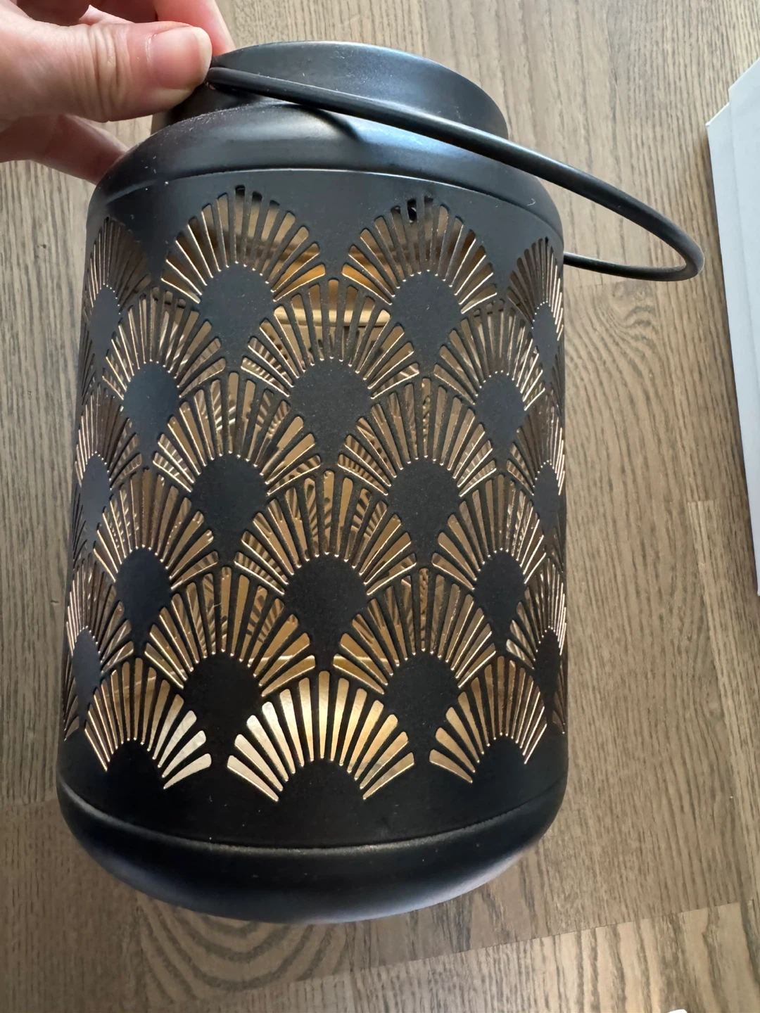 Black Metal Decorative candle shade