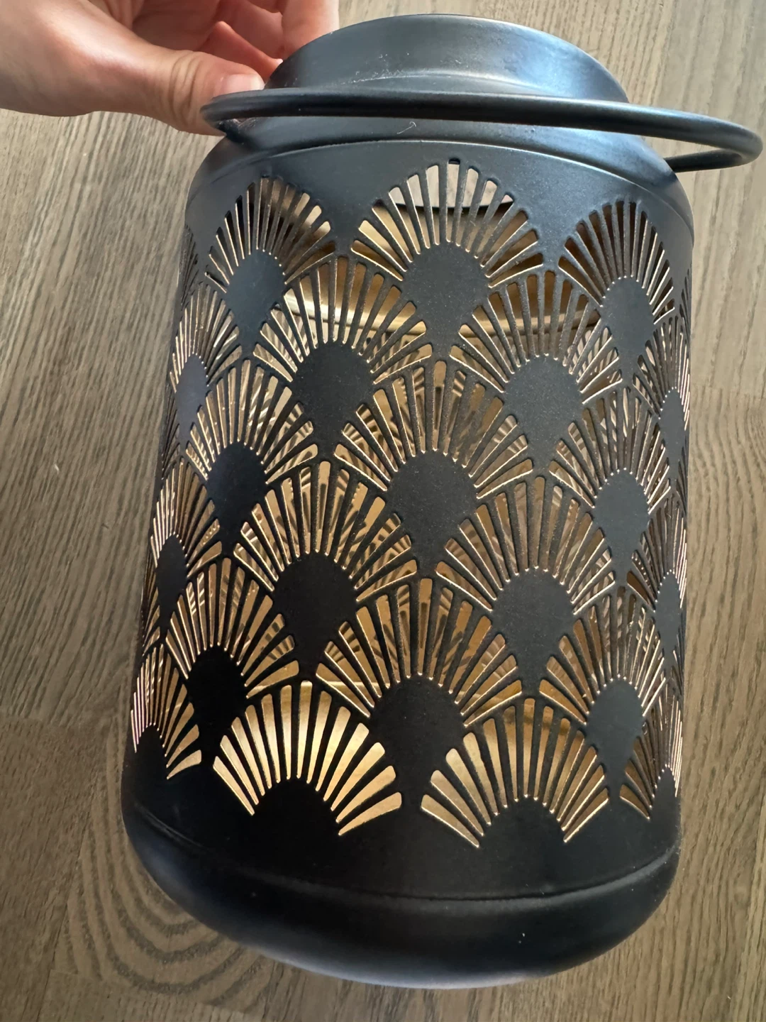 Black Metal Decorative candle shade - photo 2