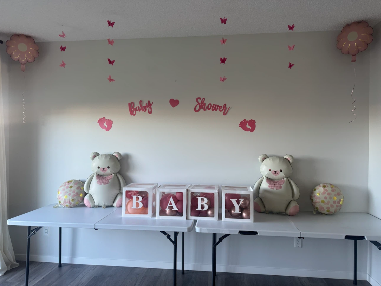 Girl Baby Shower Decoration Set