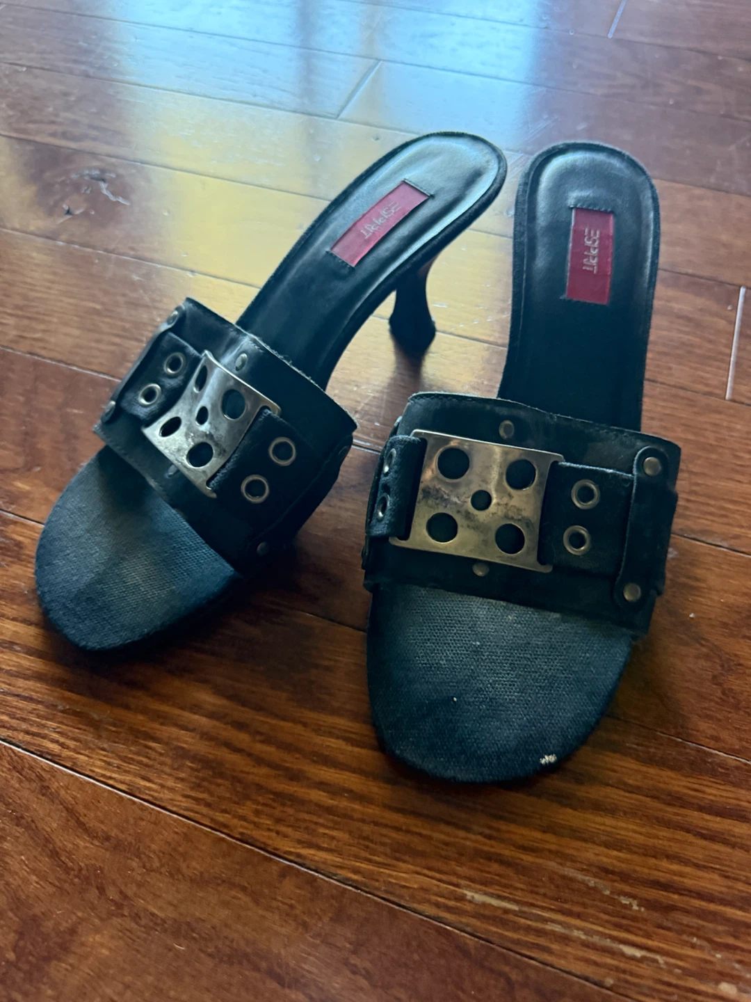 Esprit Black Heeled Sandals