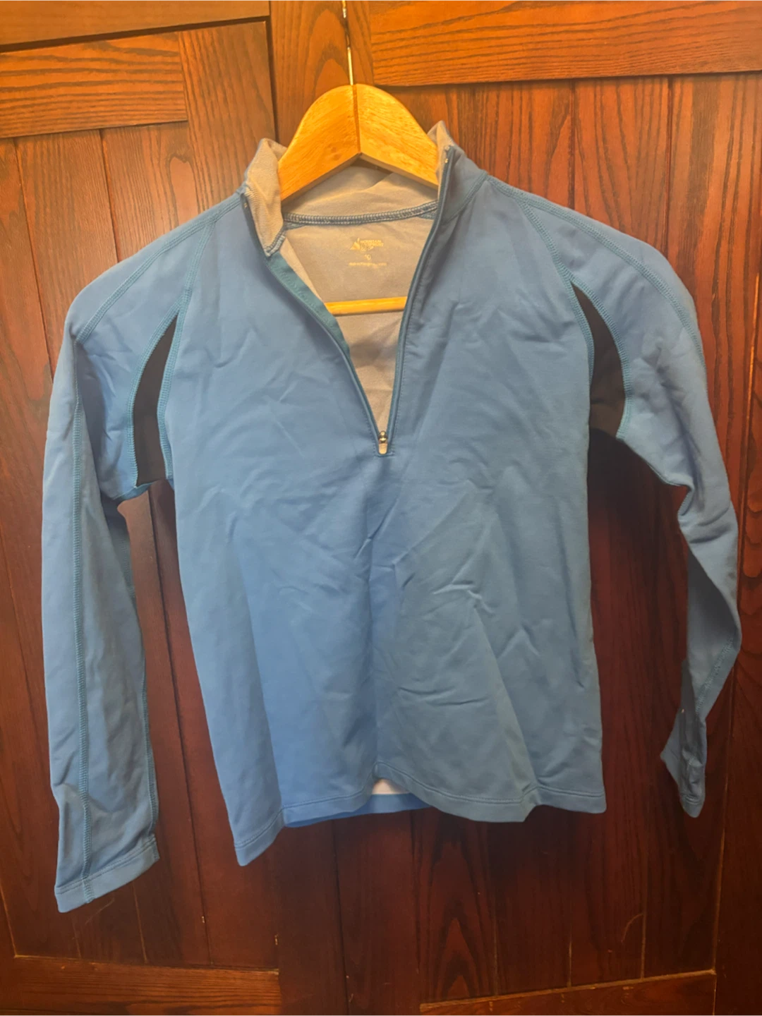 KIDS size 10 MEC Quarter-Zip Long Sleeve Top