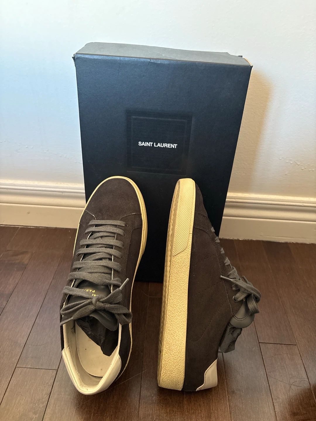 Saint Laurent Suede Sneakers - photo 3