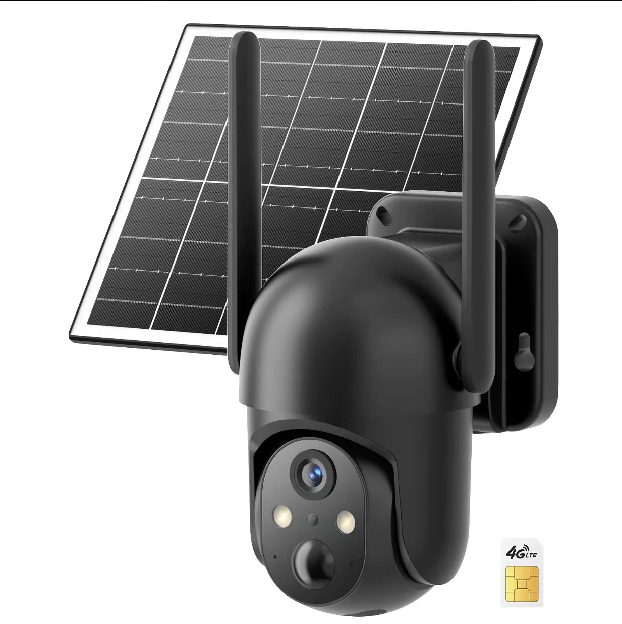 4G LTE Solar-Powered Outdoor Security Camera