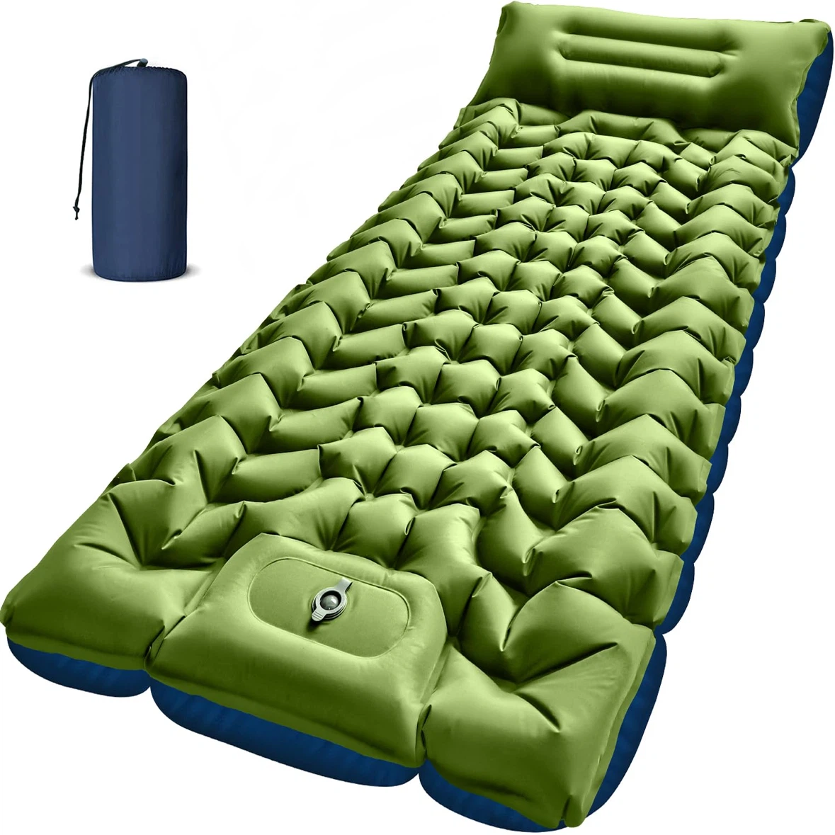 Myxslop Camping Sleeping Pad Self-Inflating w Built-in Foot Pump