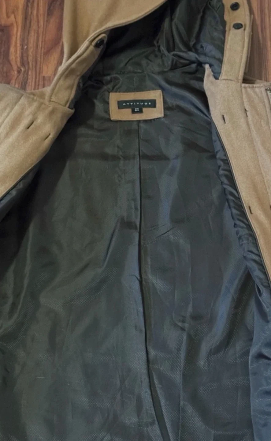 Men's Trench Coat with hood - photo 4
