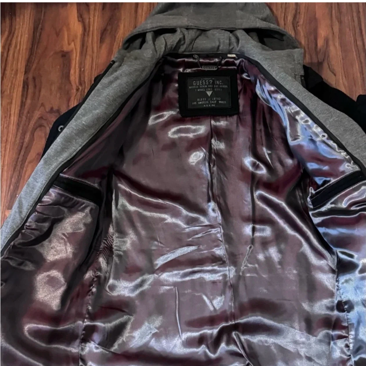 Men's Guess Hooded Pea Coat Size M - photo 2