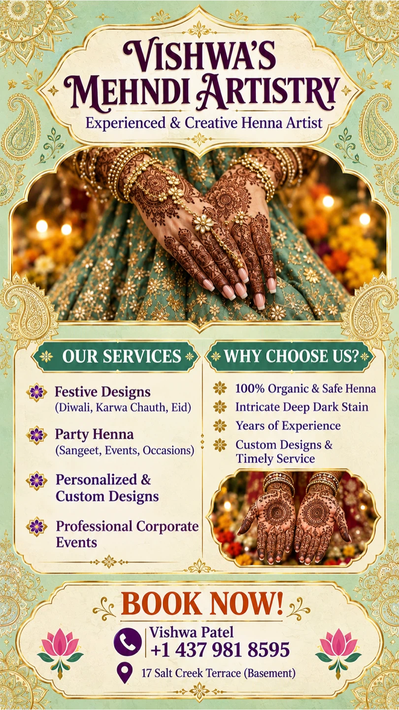 Custom Mehndi / Henna Artistry – Starting at $5!