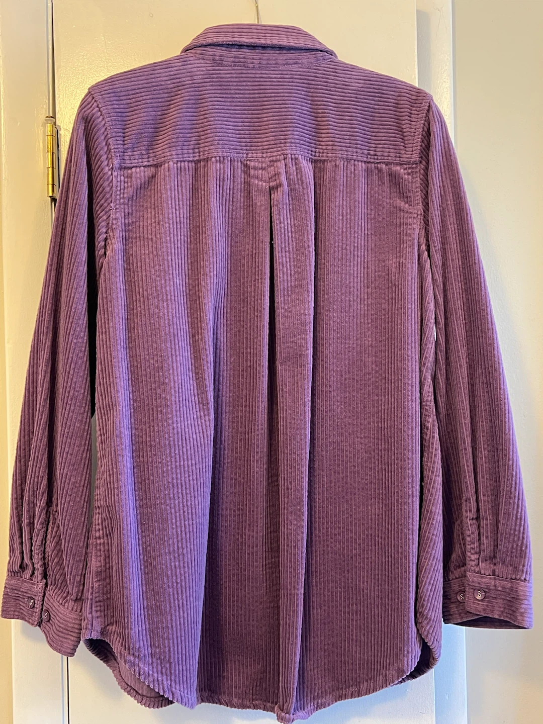 Dusty Purple Corduroy Button-Down Shirt - photo 2
