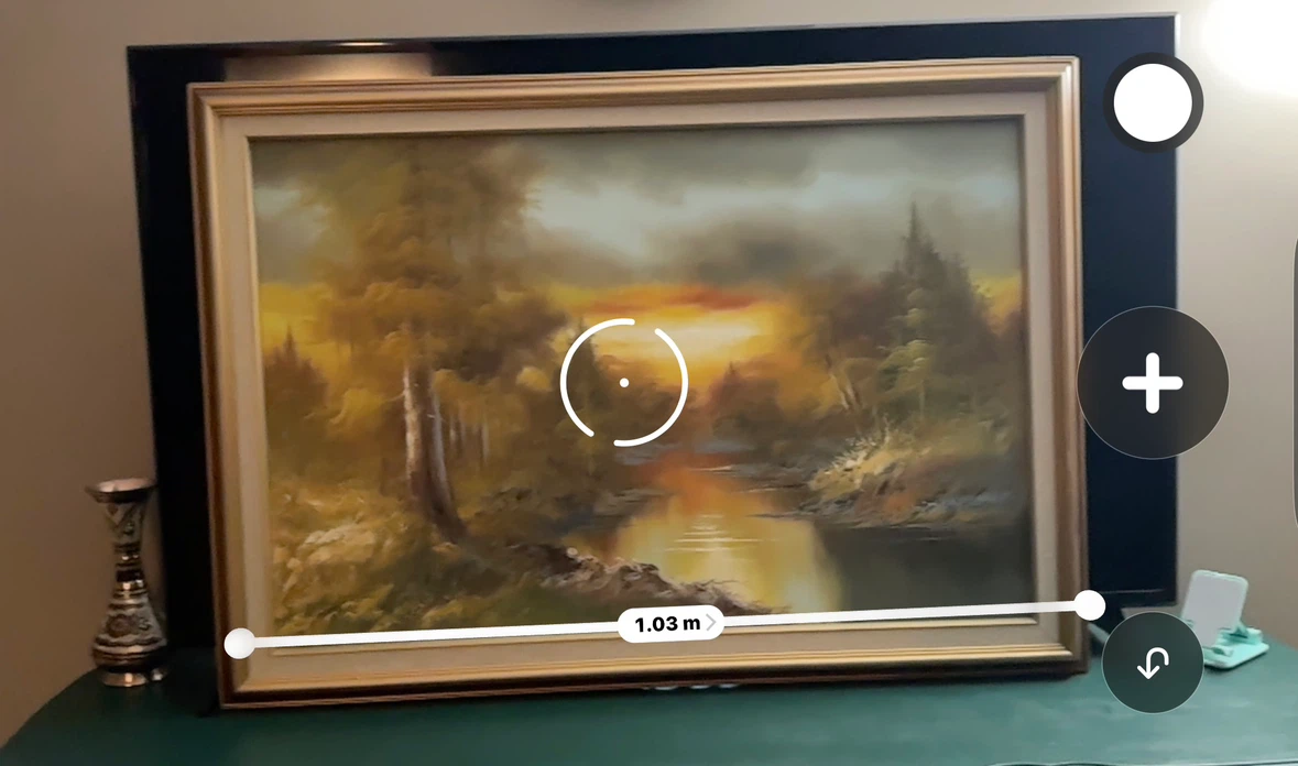 Large Framed Landscape Painting - photo 3