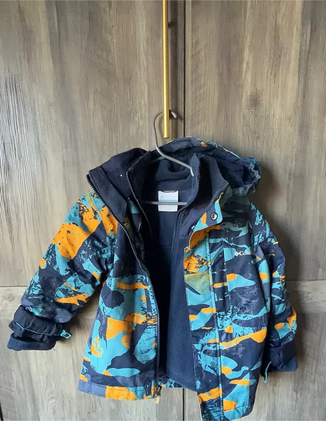 Columbia Boys Camo Winter Jacket Size 6