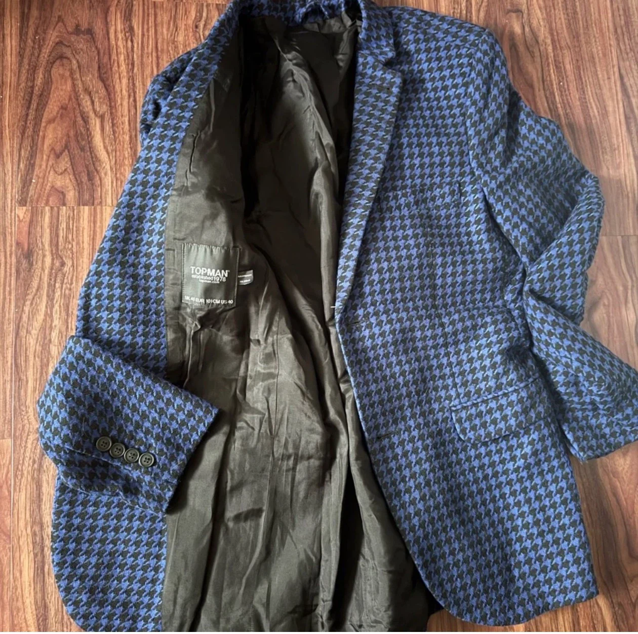 Men's Houndstooth Blazer Size 40R - photo 2