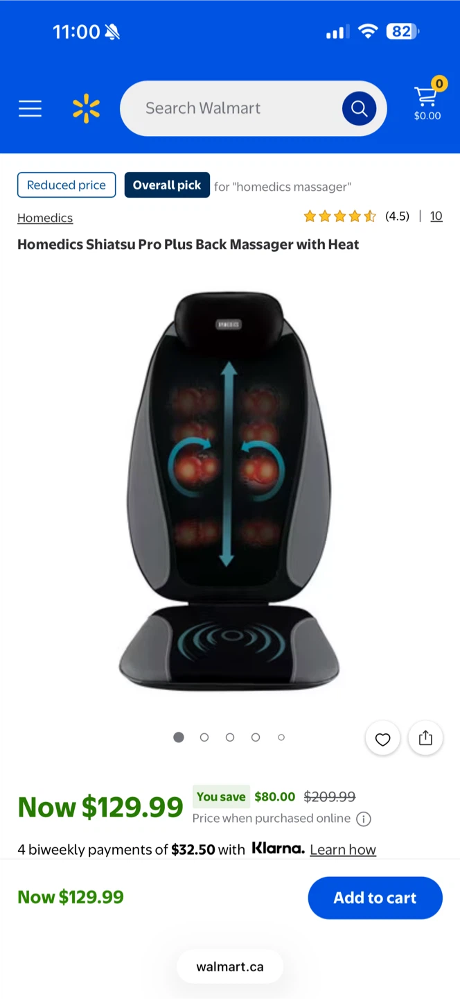 Chair top massager