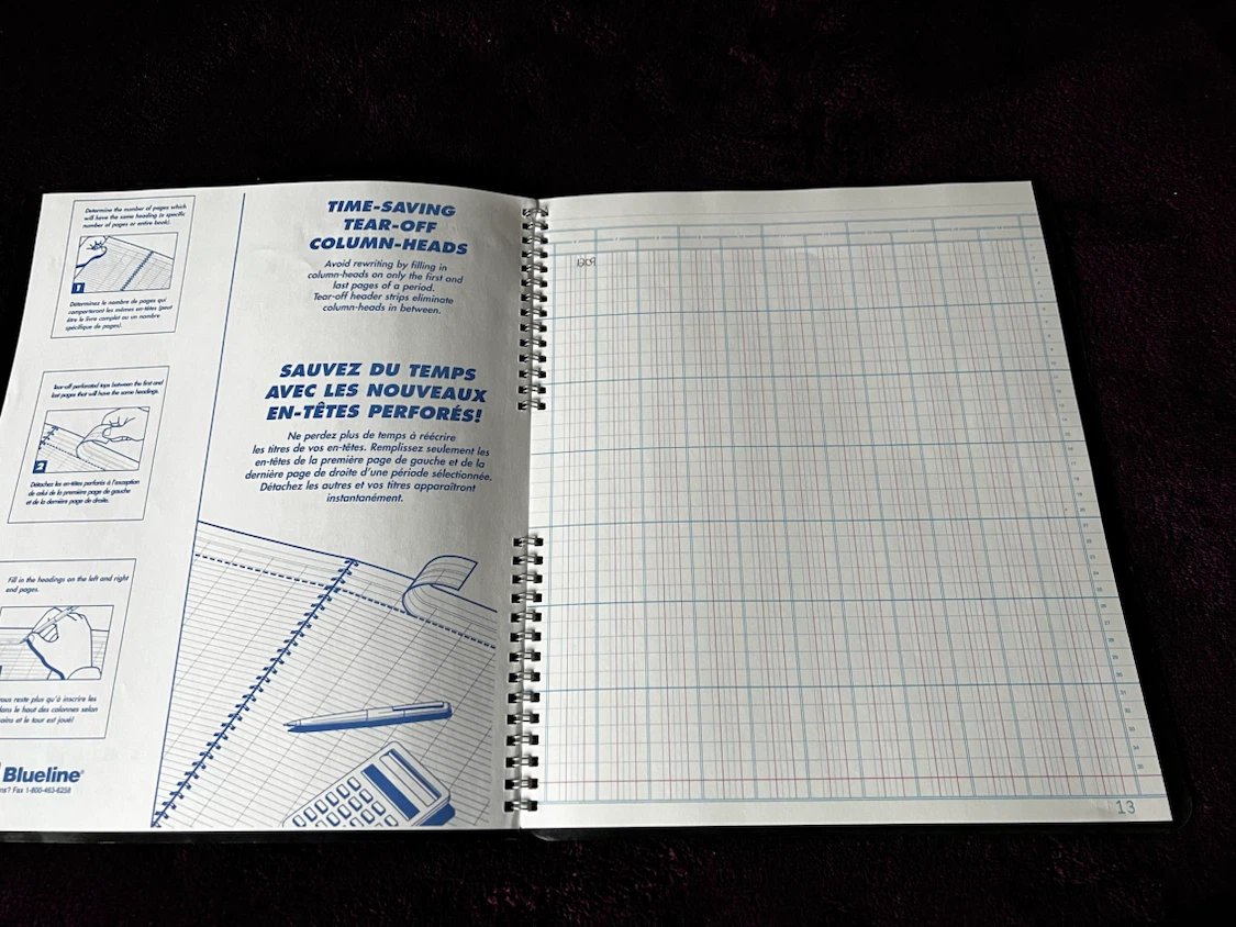 Blueline A767.16T 16-Column Columnar Book - photo 3