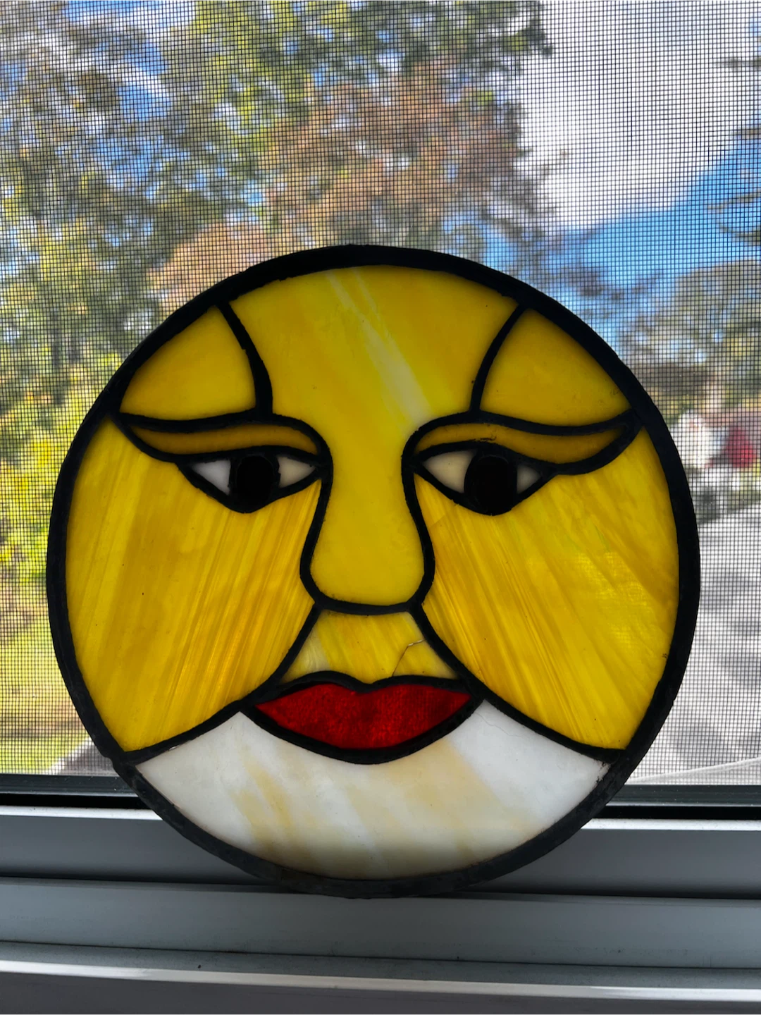 Stained Glass Sun Wall Hanging