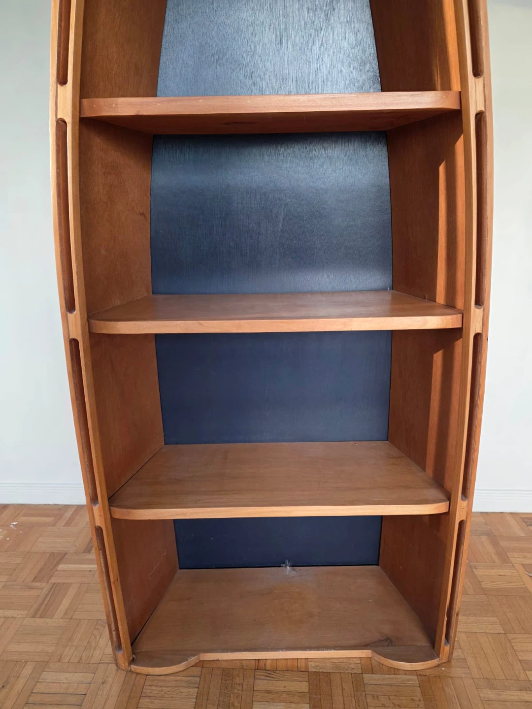 UNIQUE Boat-shaped Wooden Bookshelf - photo 5