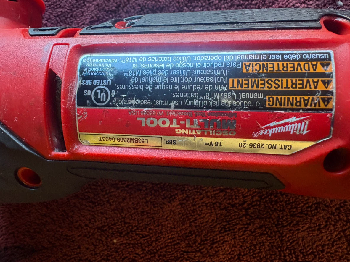 Milwaukee M18 Oscillating Multi-Tool 2836-20 - photo 5